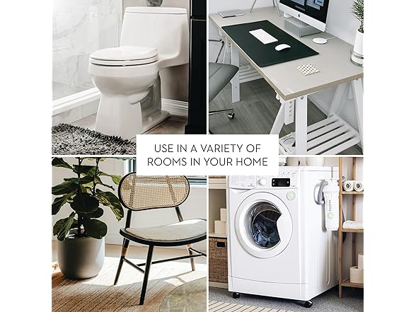 iDesign Small Plastic Bathroom Trash Can