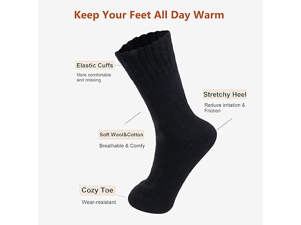 TZ Promise Men Women Merino Wool Boot