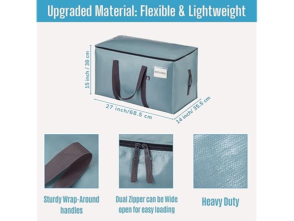 Veno MG-0025 Moving Bags, Upgraded Heavy Duty