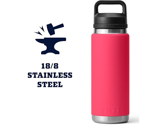YETI Rambler 26oz Bottle, Bimini Pink