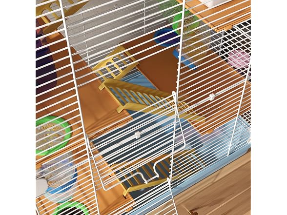 PawHut 18" 5 Tier Hamster Cage with Tubes and