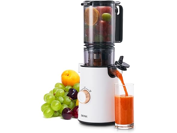 AROMA AROMA® Cold Press Juice Machine Slow Masticating Fruit