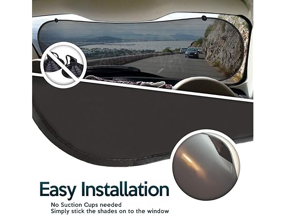 Zone Tech Rear Sun Stop Sunshade