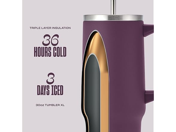 S'well Recycled Stainless Steel Tumbler XL 30oz, Plum