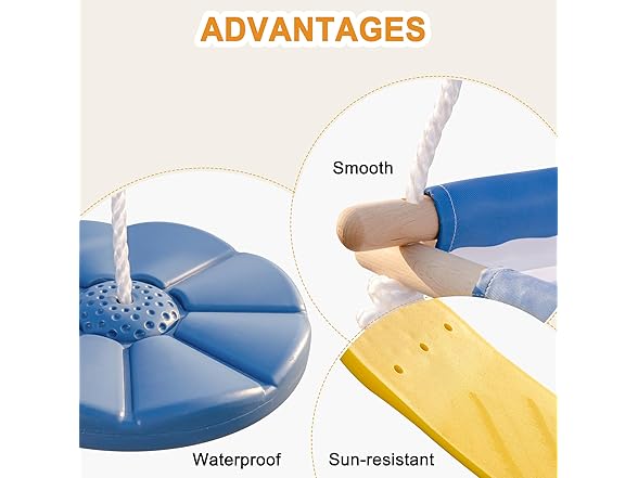 ROBUD 3-in-1 Playground Wooden Swing Sets for Backyard