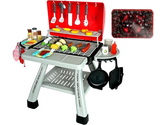 Easy Playhouse BBQ Grill Toy Playset