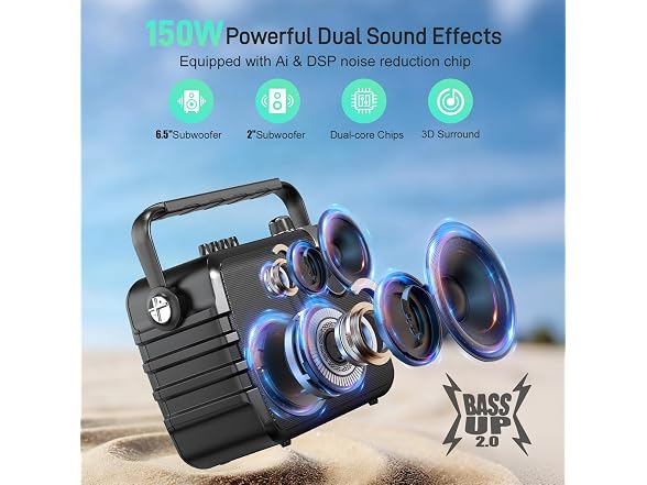 SHIDU 150W Portable PA System