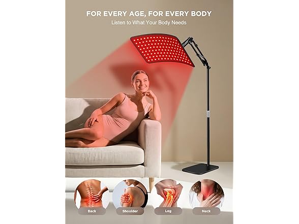 INTEO Red Light Therapy Lamp