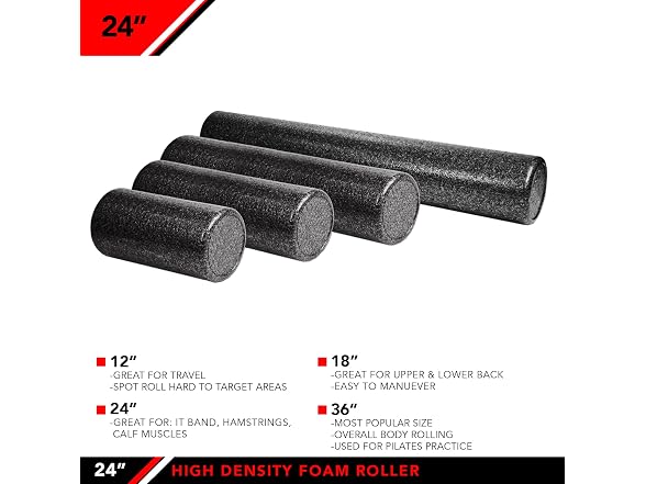 JFIT High Density Foam Roller, 18-Inch, Blue