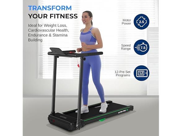 SereneLife Foldable Treadmill 2.5HP