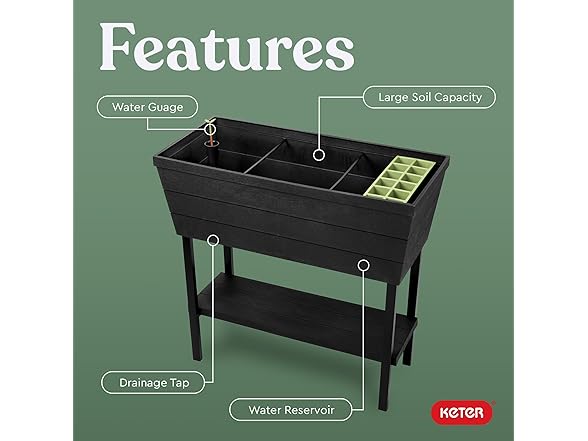 Keter Urban Bloomer Raised Garden Bed