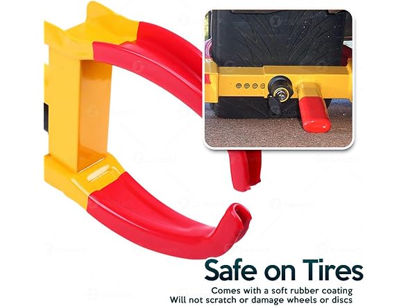 Zone Tech WL0002-2 Wheel Lock Security Tire Clamp 2 Pac