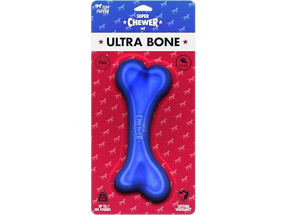 Durable Dog Chew Bone Toy 2-Pack Large