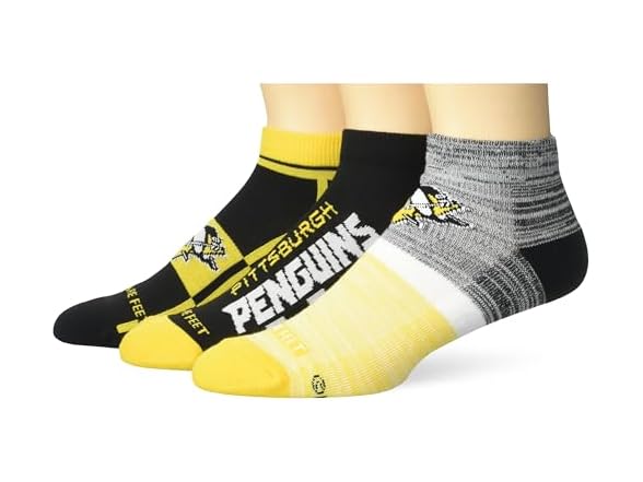 For Bare Feet NHL Stripe Stack Ankle Sock