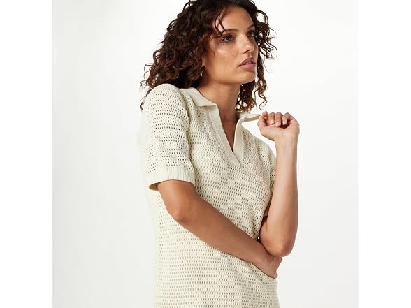 The Drop Women (2X) Melia Dress Whisper White