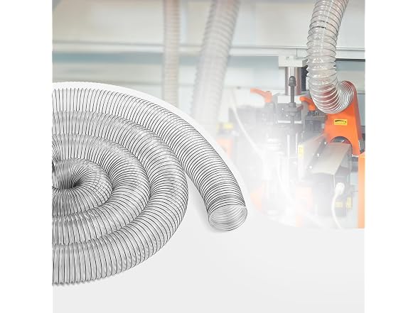 Dust Collection Hose, 4'' x 20', Thickened PVC