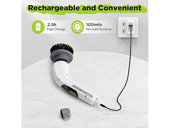 WORKPRO Electric Spin Scrubber