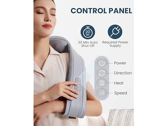 Nekteck Neck and Shoulder Massager for Pain Relief