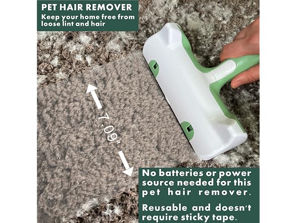 Pet Hair Remover Roller Tool Kit 3 in 1, Eff