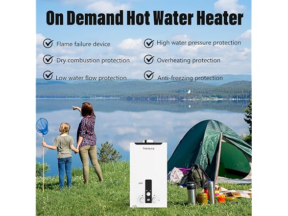 Nessxa Tankless Water Heater Propane 85300 BTU