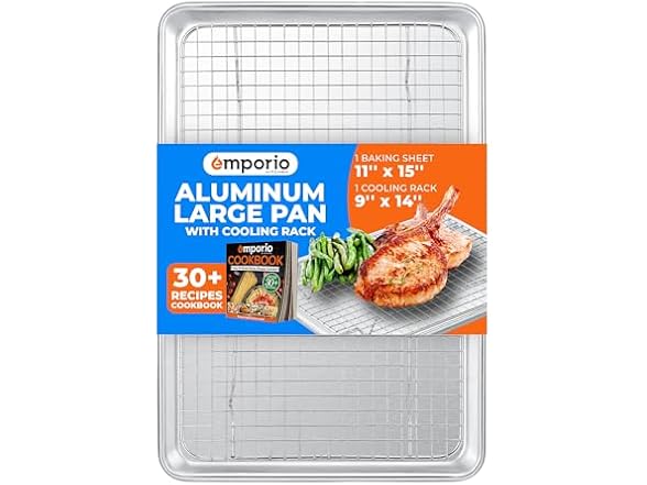 Emporio Aluminum Baking Pan 2pk- 10.5"x15"
