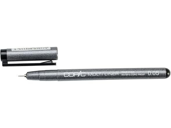 Copic Marker CMLB-005 Multiliner Ink Pen, 0.05mm Tip, Black