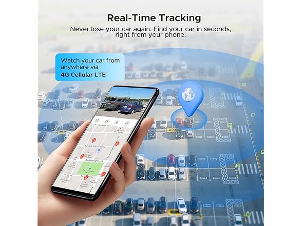 LAMTTO 4G LTE Cellular Car Security Camera