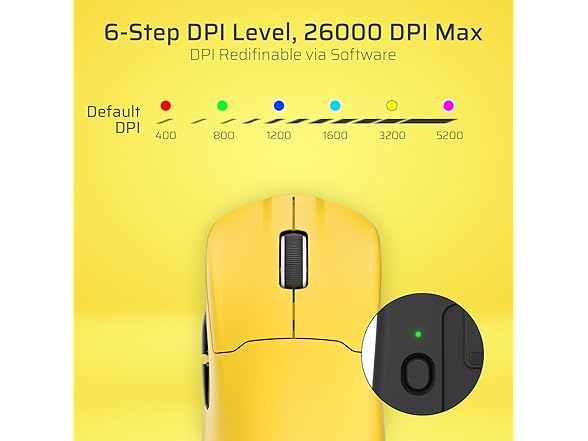 LTC  Ultralight Wireless Gaming Mouse with RGB Dock