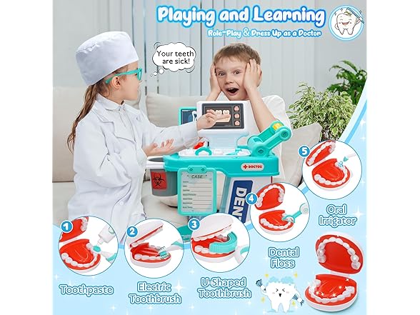 Maysida Dentist Play Set Toy