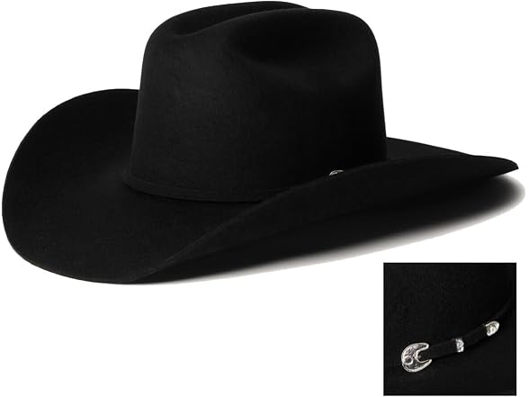 Stetson Men (7 1/2) Corral Wool Cowboy SilverSand
