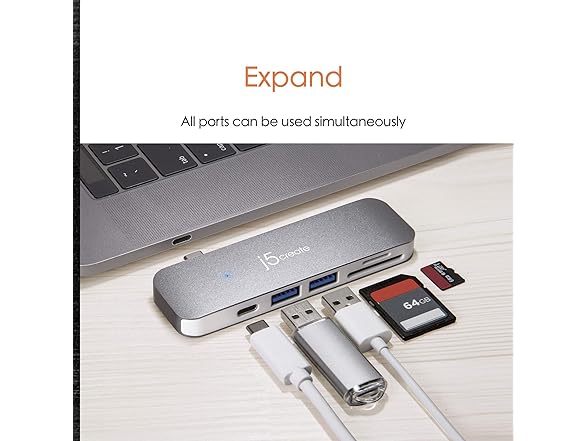 j5create USB-C 6-in-1 UltraDrive Dock