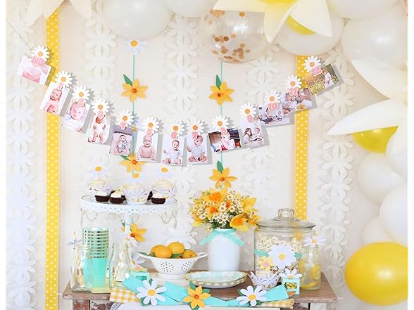 YOUAME 1-12 Month Daisy Garland Baby