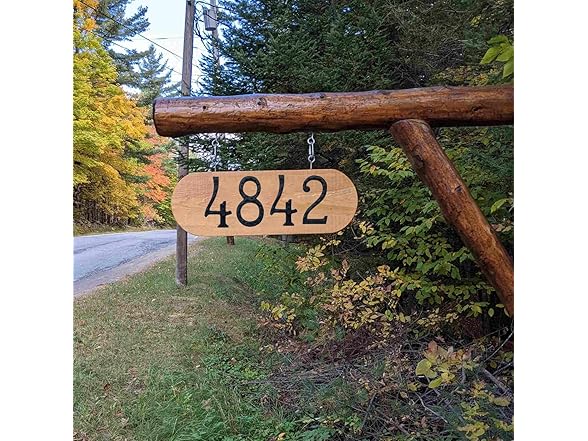 YICC 5.6 Inch Hammered Cast Iron House Number