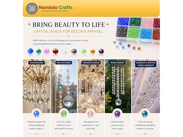 Mandala Crafts Turquoise 3mm Round Glass Crystal Beads
