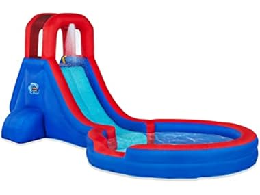 $129.99, Was $239.99, 45% Off! Sunny & Fun Inflatable Single Ring Water Slide Park - Your Choice dealfomo