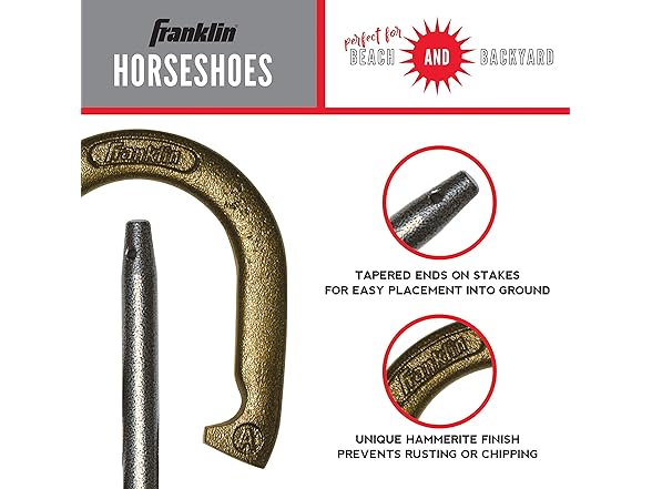 Franklin Sports Horseshoe Set Cast iron