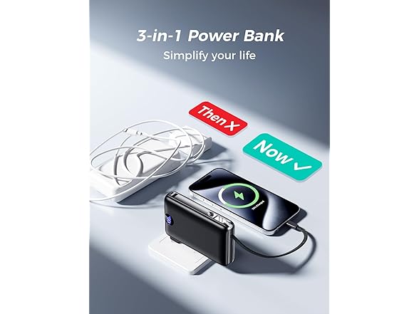 SUCROSEY Portable Charger with Plug
