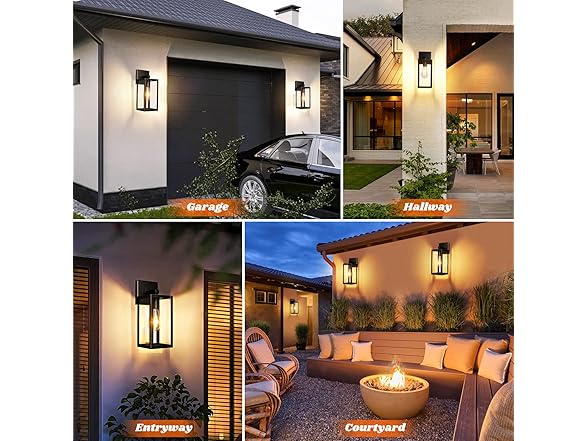 Brightever 2-Pack Outdoor Lights, Waterproof, Bronze