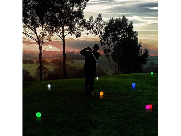 ILYSPORT LED Light up Golf Balls 6 Colors