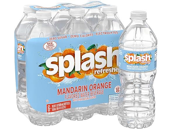 24PK SPLASH REFRESHER Flavored Water, Orange