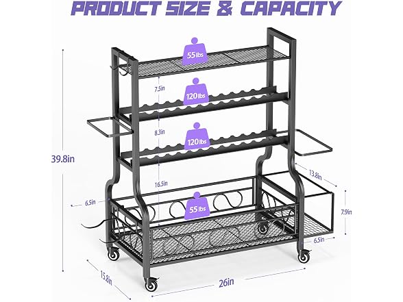 PARTPHONER Adjustable Dumbbell Rack
