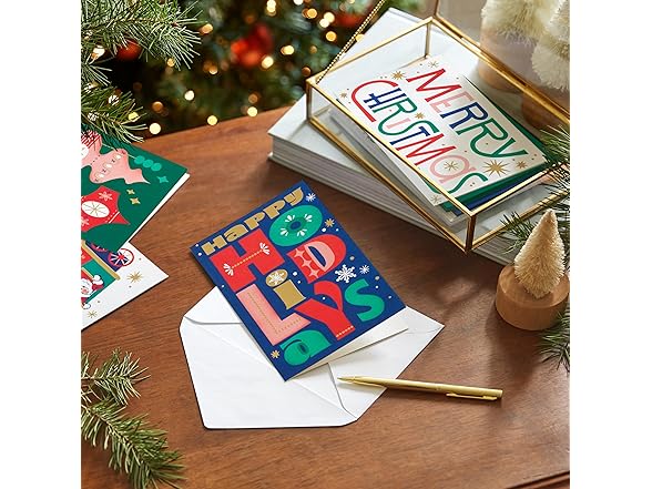 Hallmark Bulk Retro Christmas Card Assortment