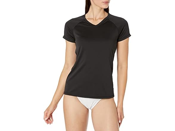 Kanu Surf Women's Solid Black Rashguard (M)