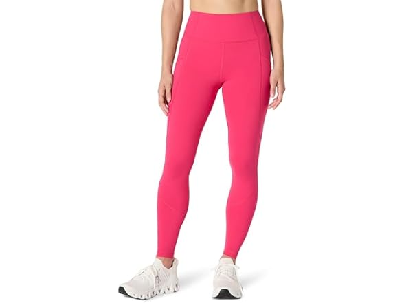 Hot Pink / High Waist / Full Length / 2 Pockets