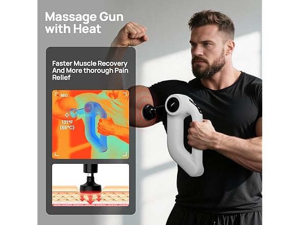 HEYCHY massage gun with heat