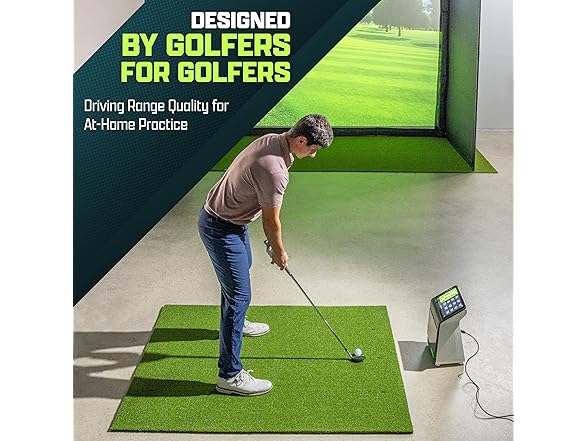 GoSports Golf Hitting Mat PRO 5x4 ft 15mm Turf