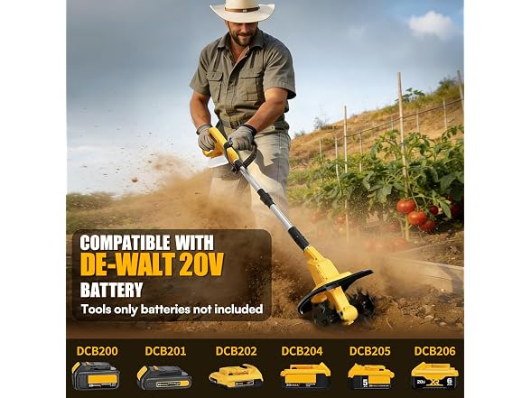 DEVTBLUN Tiller Cultivator Yellow