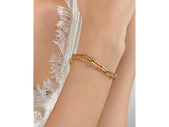Kim Carrey Double Chain Bracelet