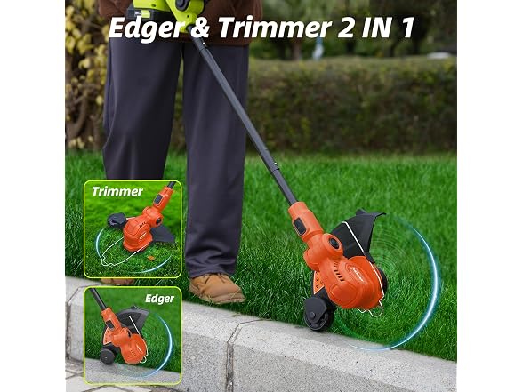 JAGROM 12-inch 20V Cordless String Trimmer