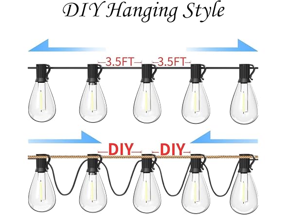 REEMEER 200FT Outdoor String Lights